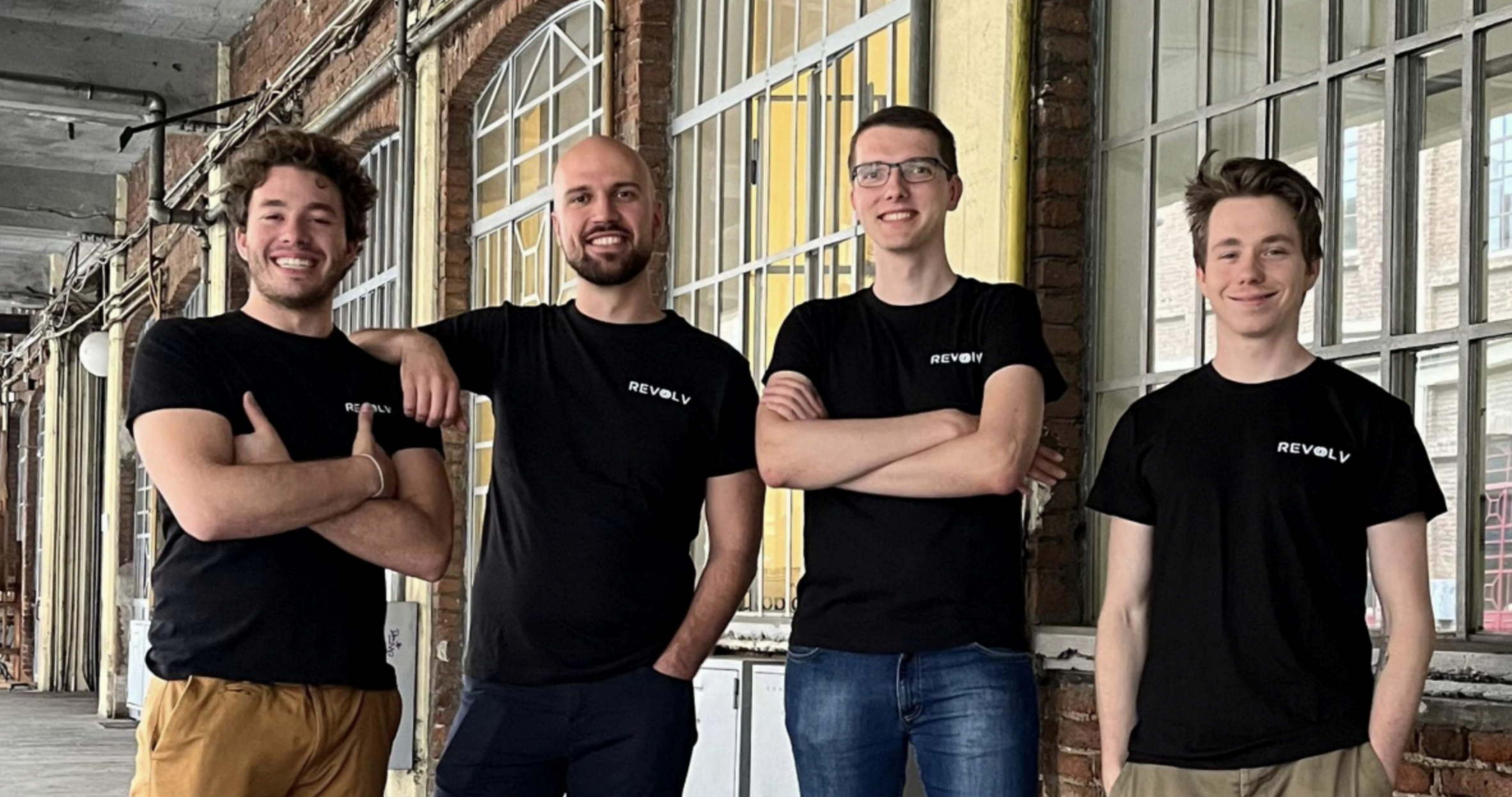 Revolv Space’s founding team – from left to right: Filippo Oggionni (CCO), Aleksander Fiuk (COO), Michał Grendysz (CTO), Marco Sala (CEO).